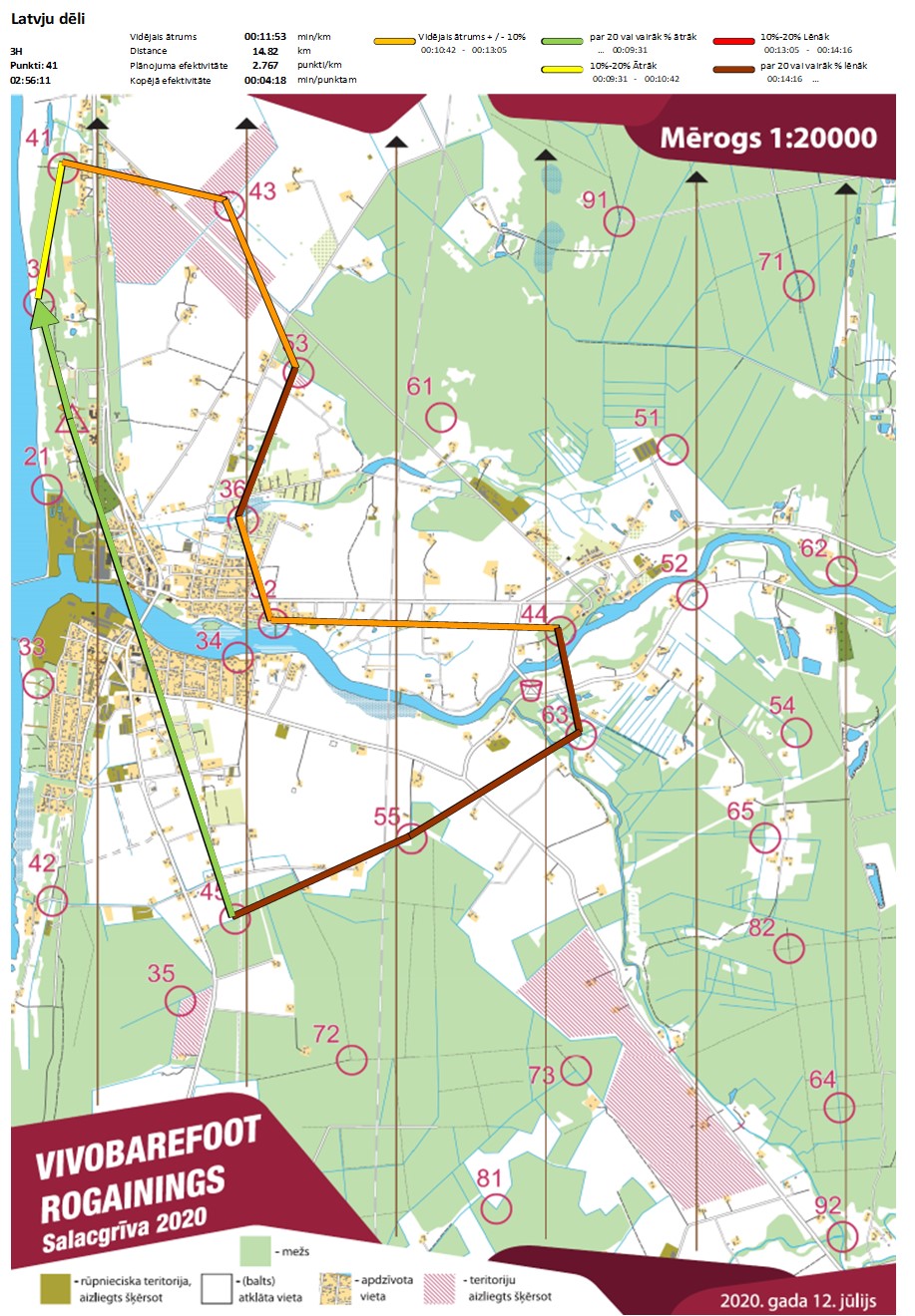 Komandas mar�ruts
