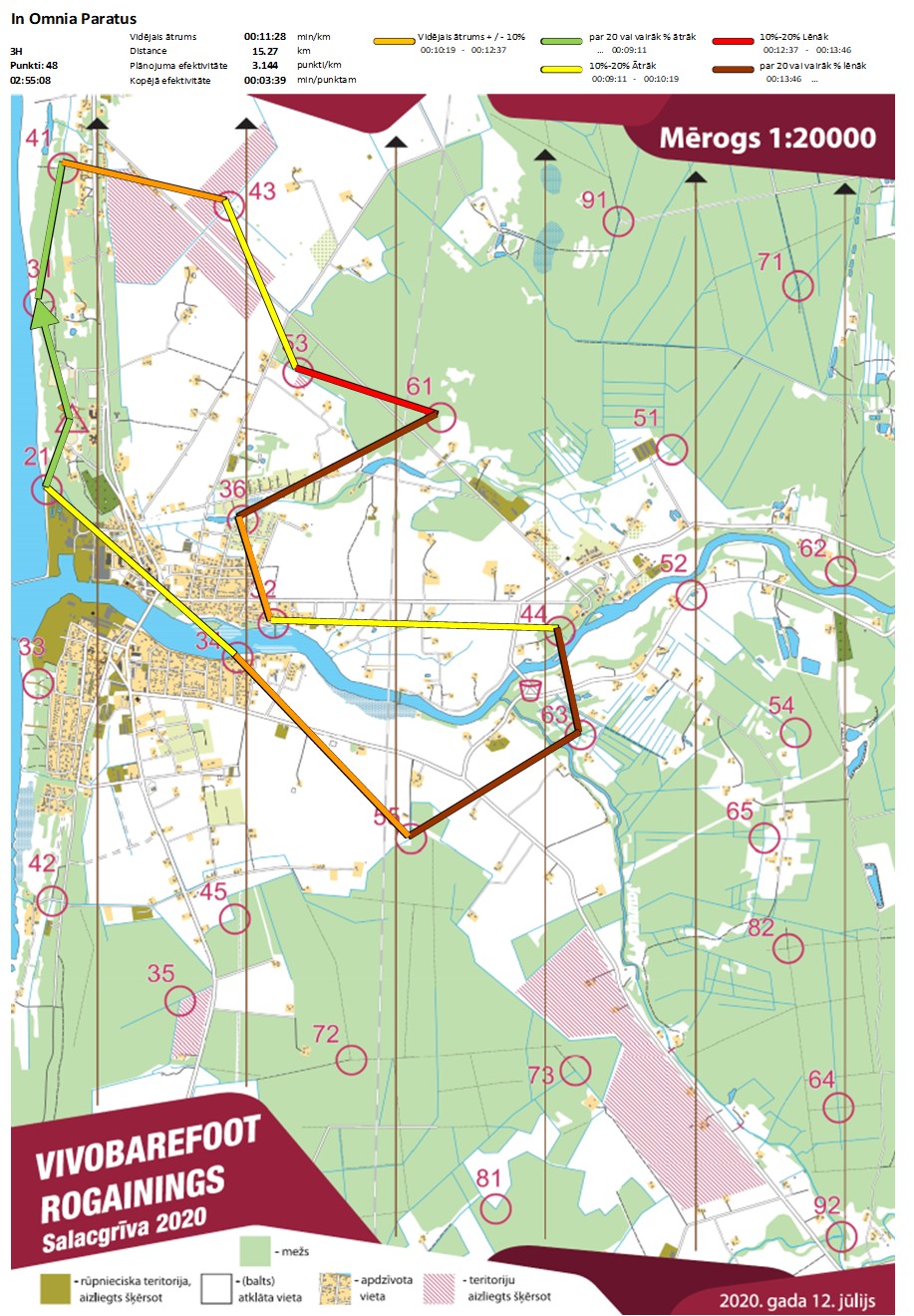Komandas mar�ruts