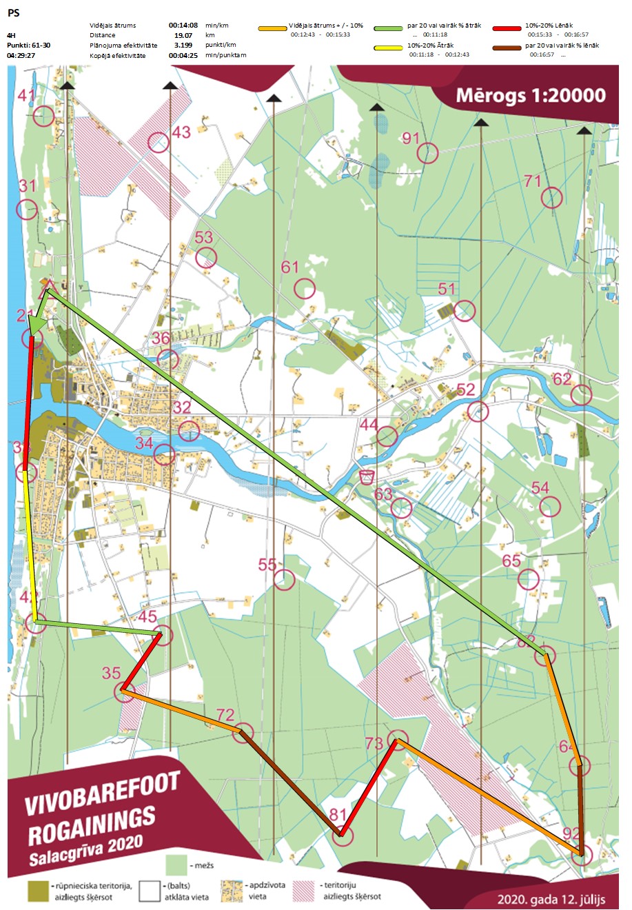Komandas mar�ruts
