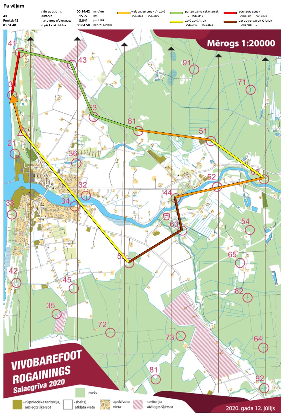 Komandas mar�ruts