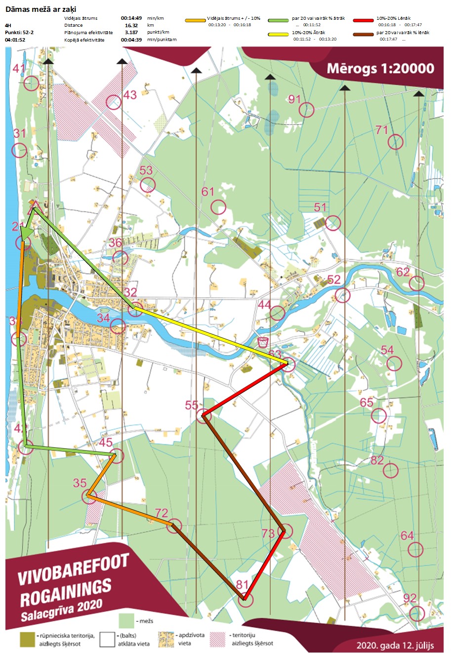 Komandas mar�ruts
