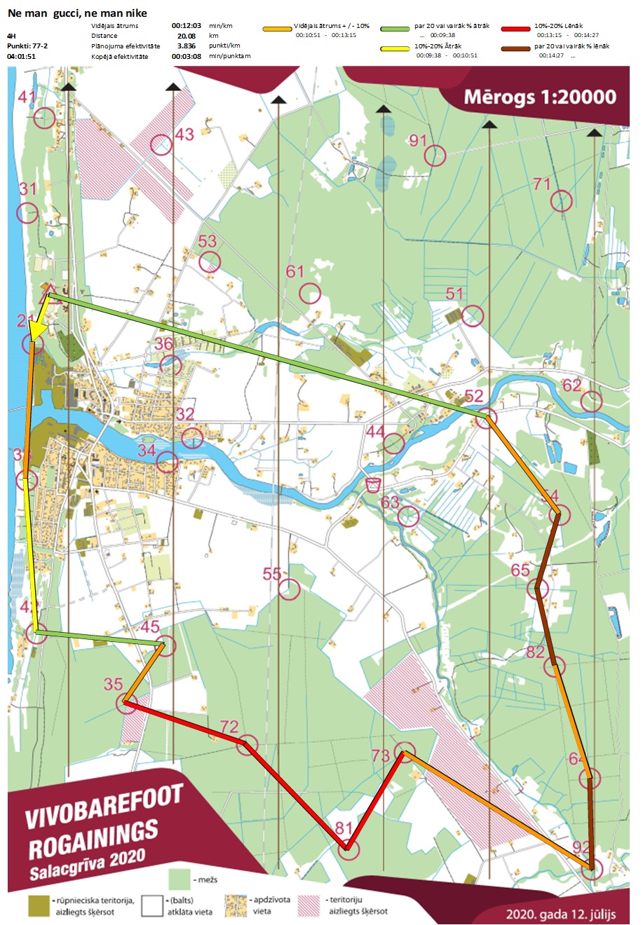 Komandas mar�ruts