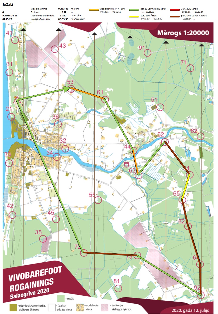 Komandas mar�ruts