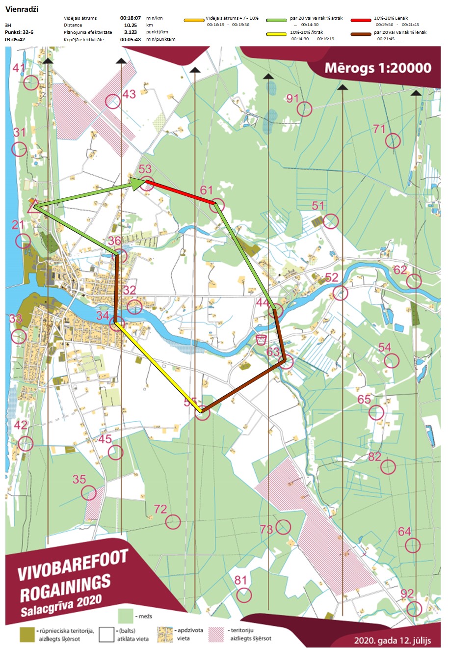 Komandas mar�ruts