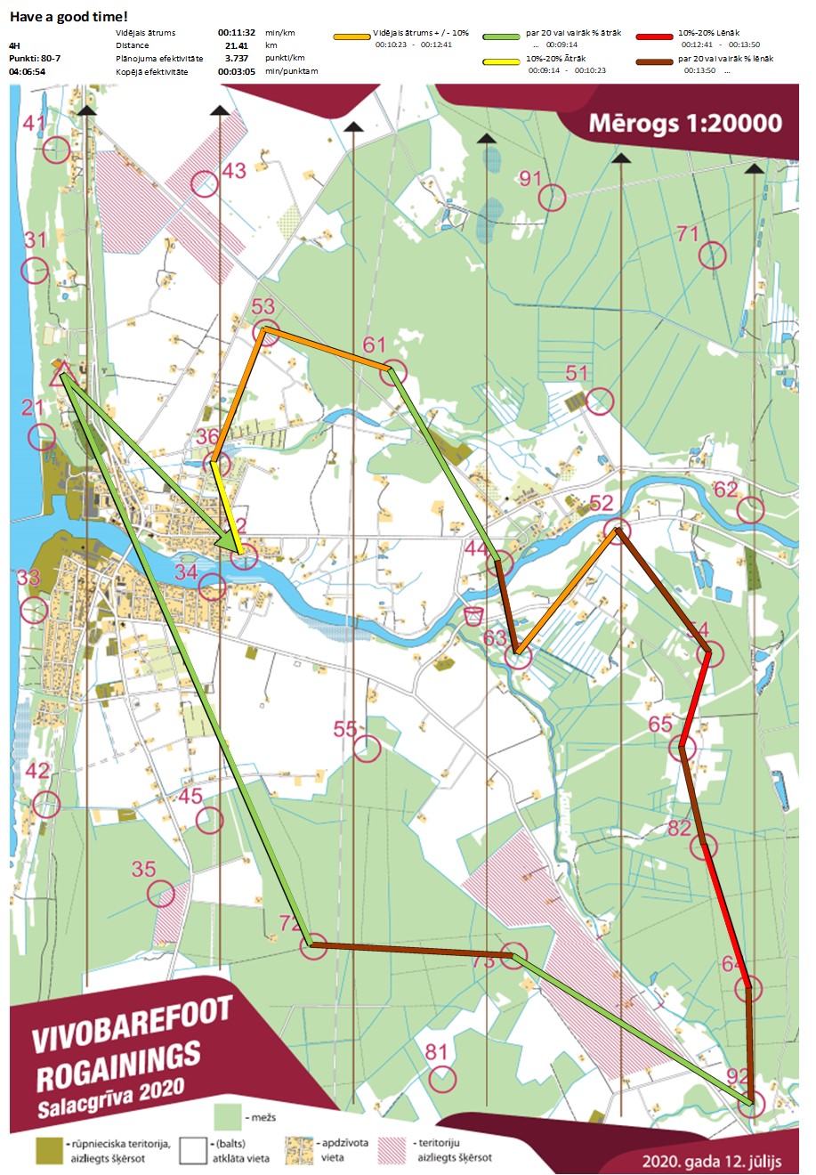 Komandas mar�ruts