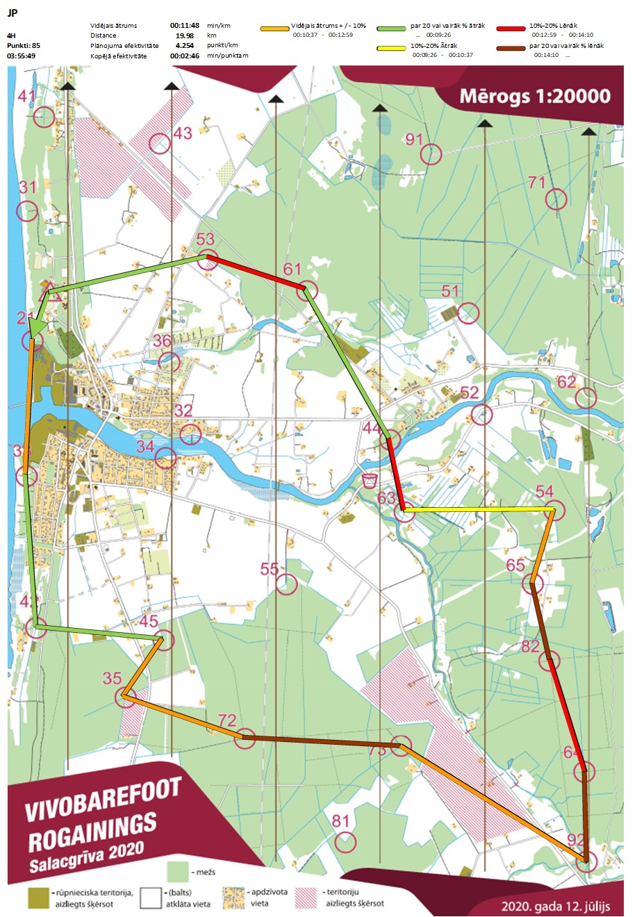 Komandas mar�ruts