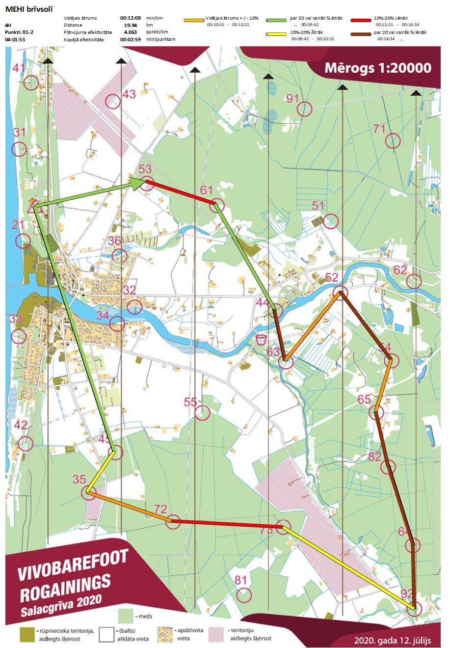 Komandas mar�ruts